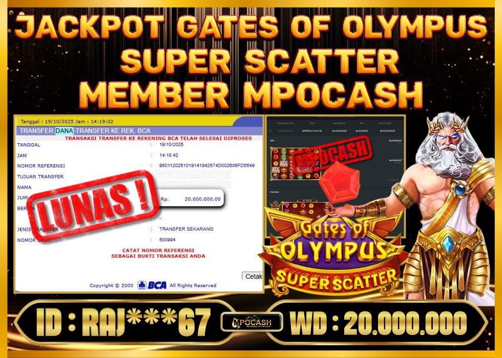 MPOCASH JACKPOT Gates of Olympus